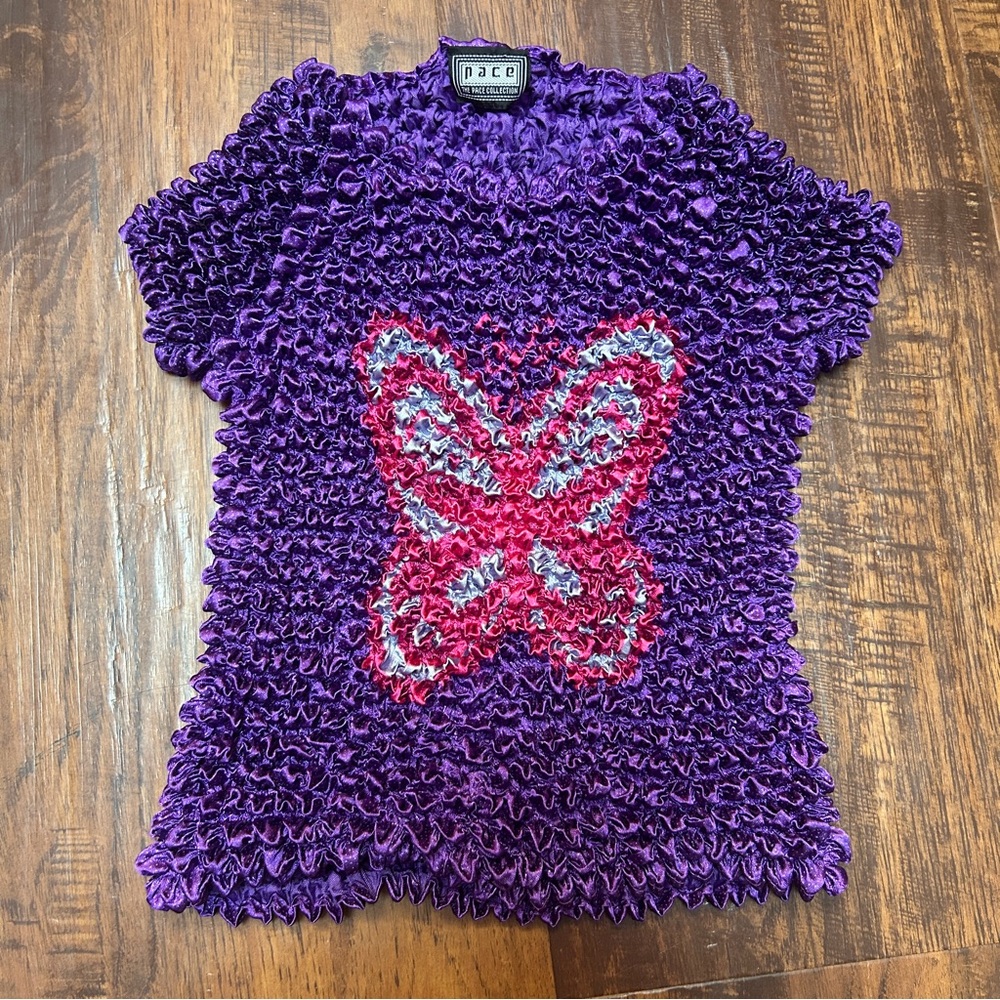 Y2K Butterfly Popcorn Shirt